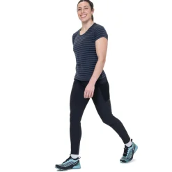 T-Shirts & Baselayers-Mountain Equipment Womens Groundup Stripe Tee - Cosmos Stripe