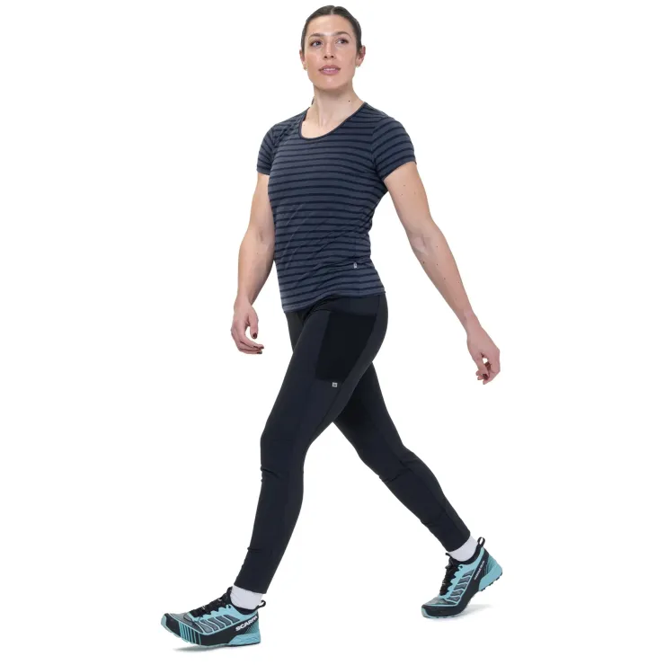 T-Shirts & Baselayers-Mountain Equipment Womens Groundup Stripe Tee - Cosmos Stripe