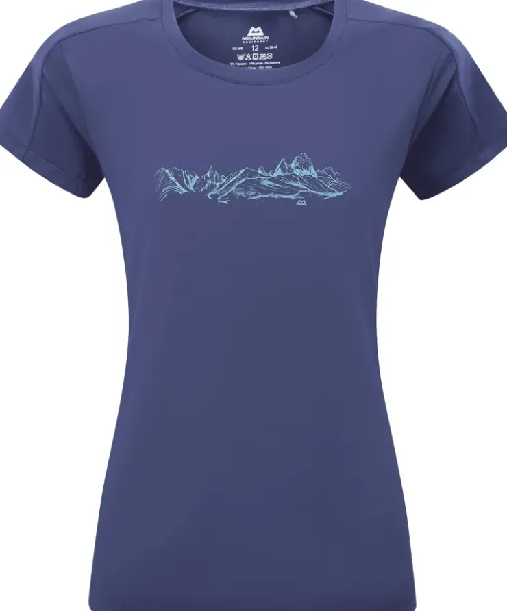 T-Shirts & Baselayers-Mountain Equipment Womens Headpoint Skyline Tee - Amethyst