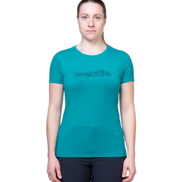 T-Shirts & Baselayers-Mountain Equipment Womens Headpoint Skyline Tee - Amethyst
