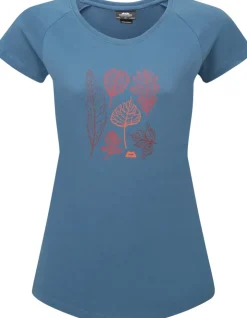 T-Shirts & Baselayers-Mountain Equipment Womens Leaf Tee - Stellar Blue