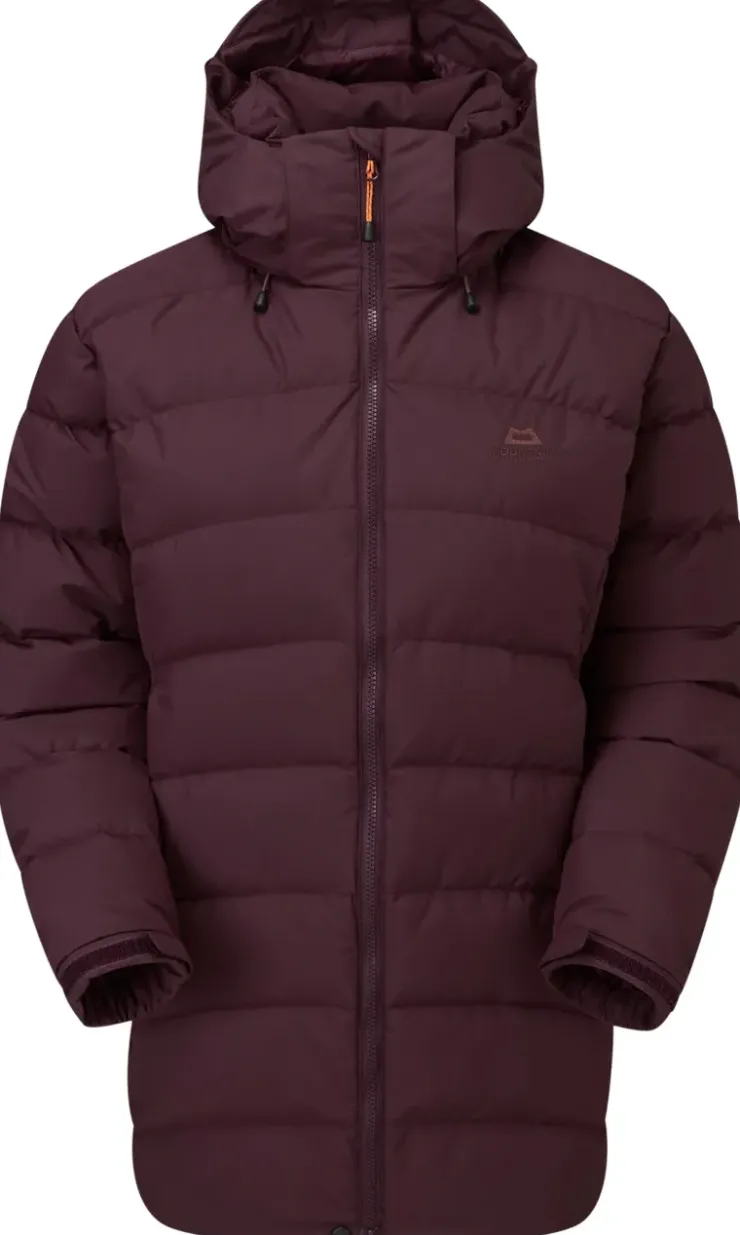 Insulated Jackets-Mountain Equipment Womens Lightline Eco Parka - Raisin