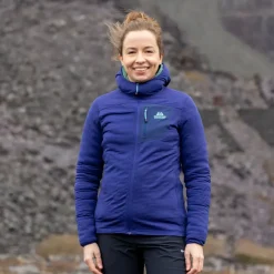 Fleece & Mid Layer-Mountain Equipment Womens Lumiko Hooded Jacket - Lichen Green-Deep Teal
