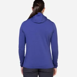 Fleece & Mid Layer-Mountain Equipment Womens Lumiko Hooded Jacket - Lichen Green-Deep Teal