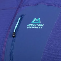 Fleece & Mid Layer-Mountain Equipment Womens Lumiko Hooded Jacket - Lichen Green-Deep Teal
