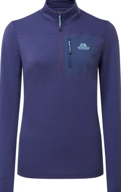 Fleece & Mid Layer-Mountain Equipment Womens Lumiko Zip T - Amethyst-Medieval