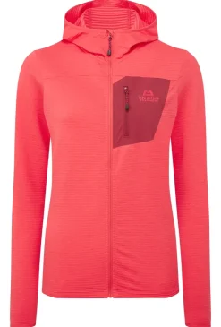Fleece & Mid Layer-Mountain Equipment Womens Lumiko Hooded Jacket - Hibiscus-Tibetan