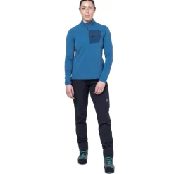 Fleece & Mid Layer-Mountain Equipment Womens Lumiko Zip T - Hibiscus-Tibetan