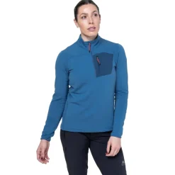 Fleece & Mid Layer-Mountain Equipment Womens Lumiko Zip T - Hibiscus-Tibetan