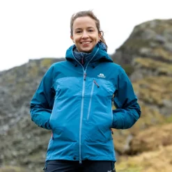 Waterproof Jackets-Mountain Equipment Womens Makalu Jacket - Stellar-Majolica