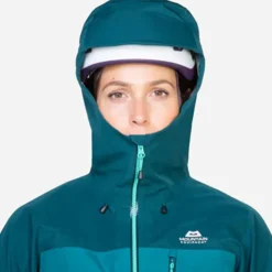 Waterproof Jackets-Mountain Equipment Womens Makalu Jacket - Stellar-Majolica