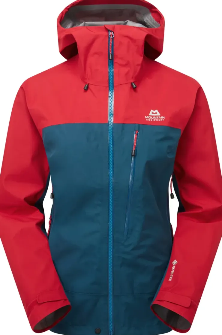 Waterproof Jackets-Mountain Equipment Womens Makalu Jacket - Majolica-Capsicum