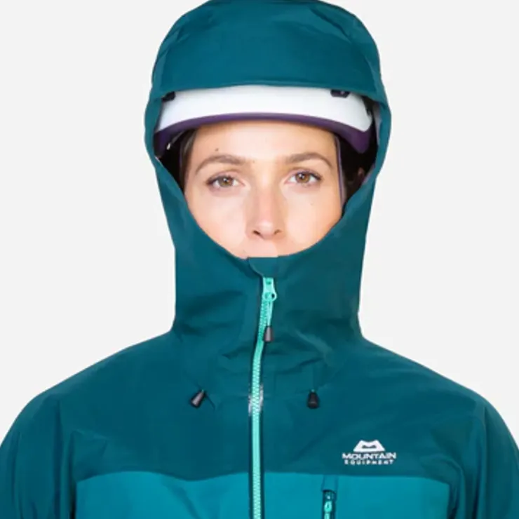 Waterproof Jackets-Mountain Equipment Womens Makalu Jacket - Majolica-Capsicum