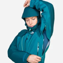 Waterproof Jackets-Mountain Equipment Womens Makalu Jacket - Majolica-Capsicum