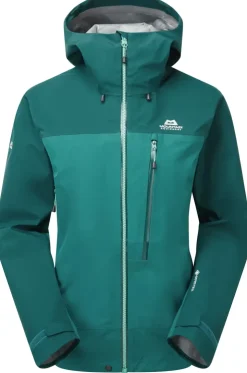 Waterproof Jackets-Mountain Equipment Womens Makalu Jacket - Spruce-Deep Teal