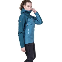 Waterproof Jackets-Mountain Equipment Womens Makalu Jacket - Spruce-Deep Teal