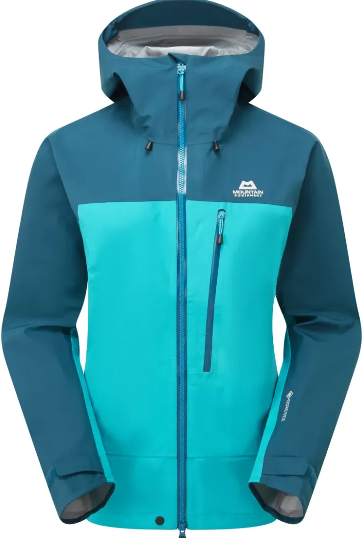 Waterproof Jackets-Mountain Equipment Womens Makalu Jacket - Topaz-Majolica