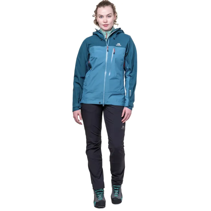 Waterproof Jackets-Mountain Equipment Womens Makalu Jacket - Topaz-Majolica
