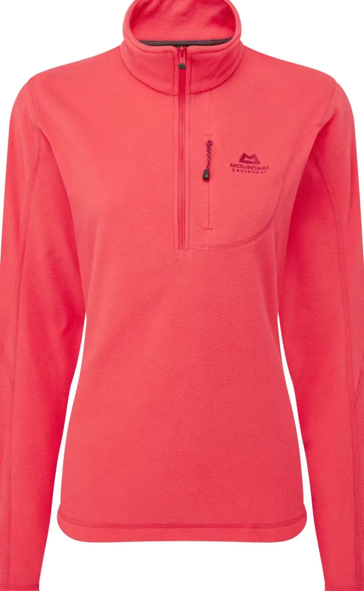 Fleece & Mid Layer-Mountain Equipment Womens Micro Zip-T Fleece - Hibiscus