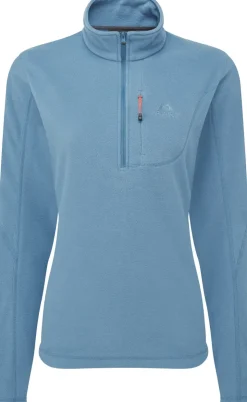 Fleece & Mid Layer-Mountain Equipment Womens Micro Zip-T Fleece - Stellar Blue