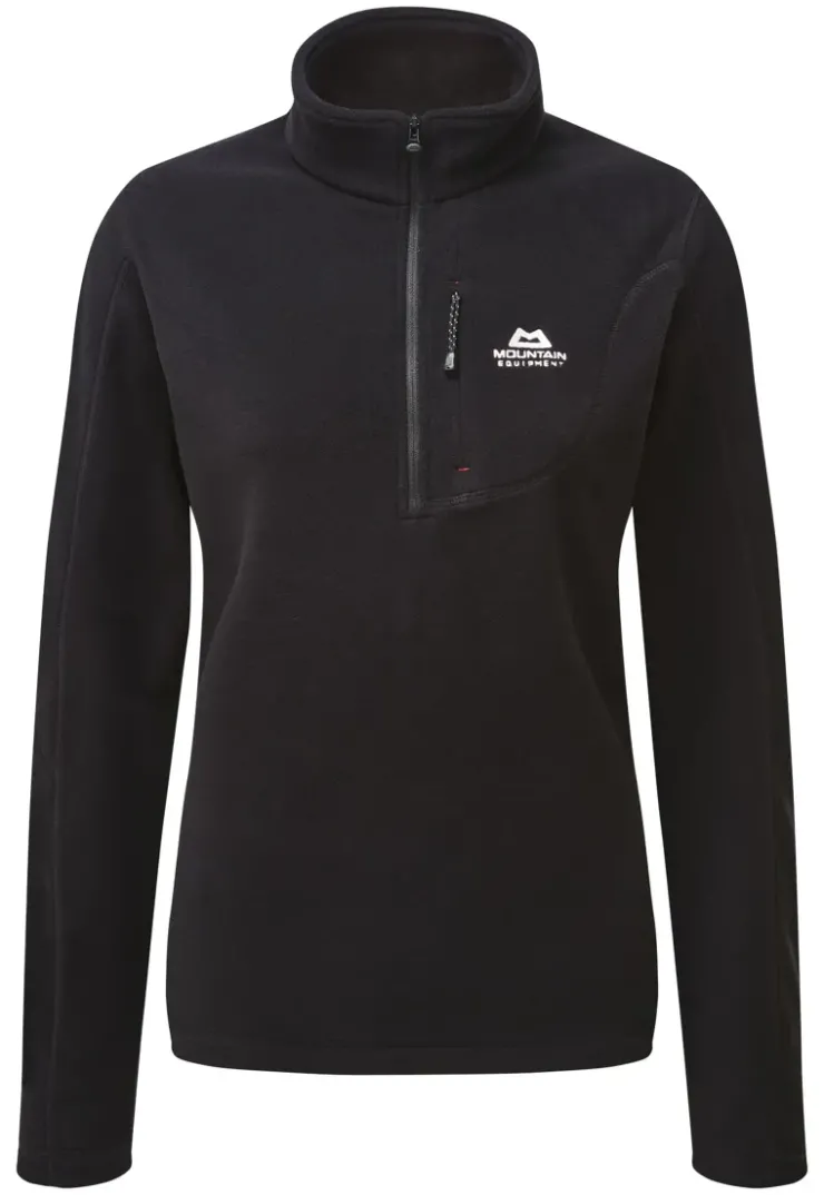 Fleece & Mid Layer-Mountain Equipment Womens Micro Zip-T Fleece - Black