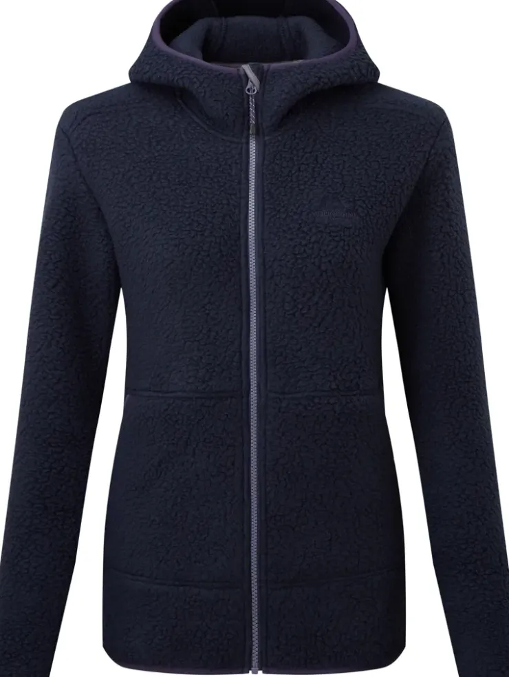 Fleece & Mid Layer-Mountain Equipment Womens Moreno Hooded Jacket - Comos Tonal