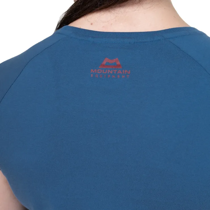 T-Shirts & Baselayers-Mountain Equipment Womens Mountain Flower Tee - Stellar Blue