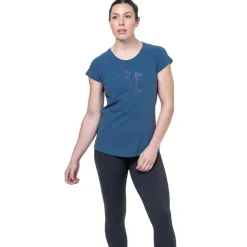 T-Shirts & Baselayers-Mountain Equipment Womens Mountain Flower Tee - Aqua