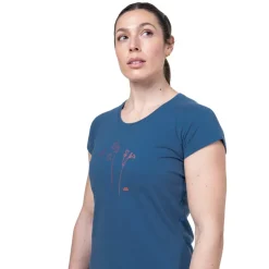 T-Shirts & Baselayers-Mountain Equipment Womens Mountain Flower Tee - Aqua