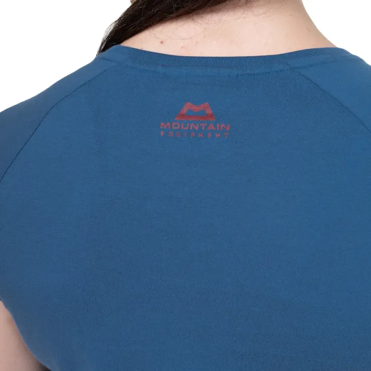 T-Shirts & Baselayers-Mountain Equipment Womens Mountain Flower Tee - Aqua
