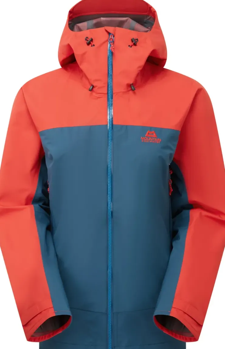 Waterproof Jackets-Mountain Equipment Womens Odyssey Jacket - Majolica-Chili