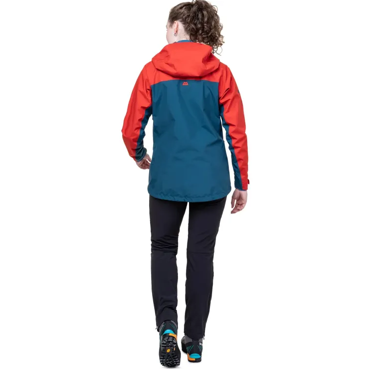 Waterproof Jackets-Mountain Equipment Womens Odyssey Jacket - Majolica-Chili