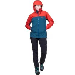 Waterproof Jackets-Mountain Equipment Womens Odyssey Jacket - Majolica-Chili