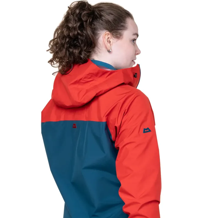 Waterproof Jackets-Mountain Equipment Womens Odyssey Jacket - Majolica-Chili