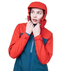Waterproof Jackets-Mountain Equipment Womens Odyssey Jacket - Majolica-Chili
