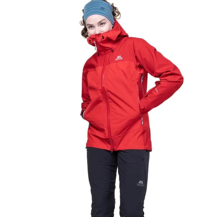 Waterproof Jackets-Mountain Equipment Womens Saltoro Jacket - Dusk-Cosmos