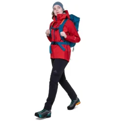 Waterproof Jackets-Mountain Equipment Womens Saltoro Jacket - Imperial Red-Crimson
