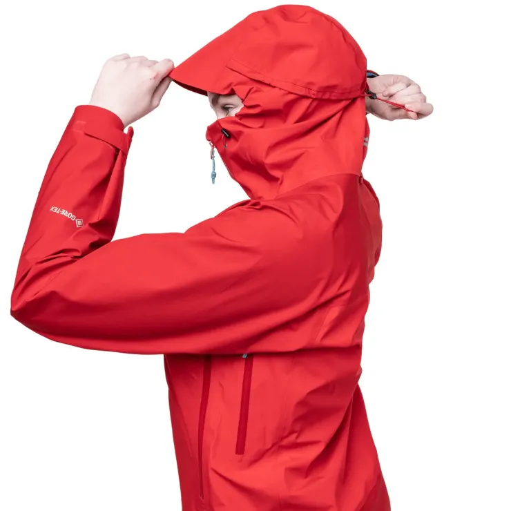 Waterproof Jackets-Mountain Equipment Womens Saltoro Jacket - Imperial Red-Crimson