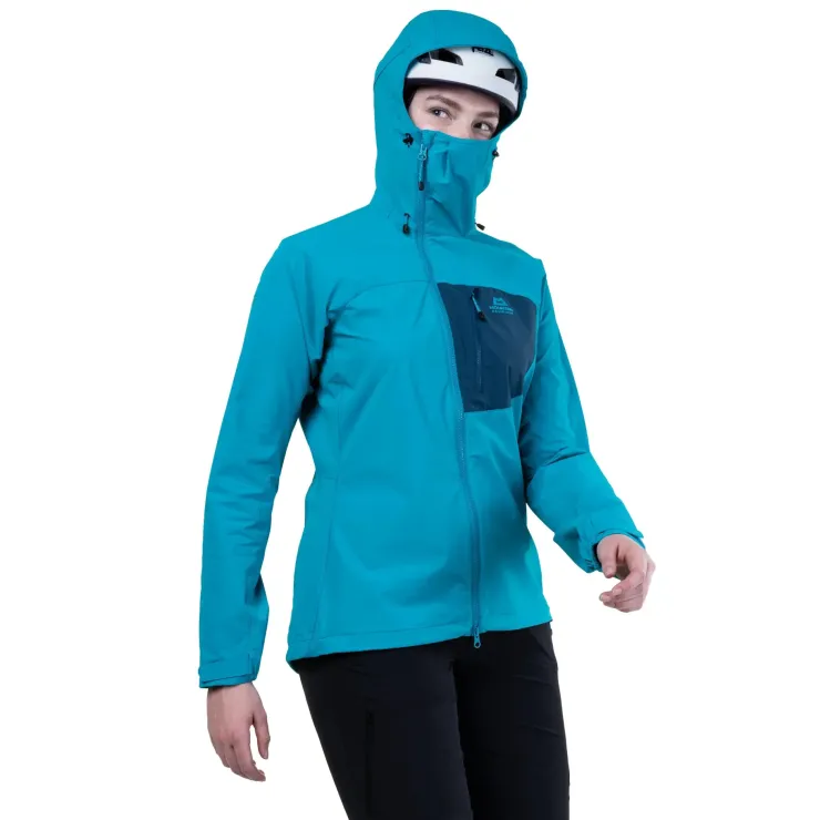Softshell Jackets-Mountain Equipment Womens Squall Hooded Jacket - Chili Red-Merlot