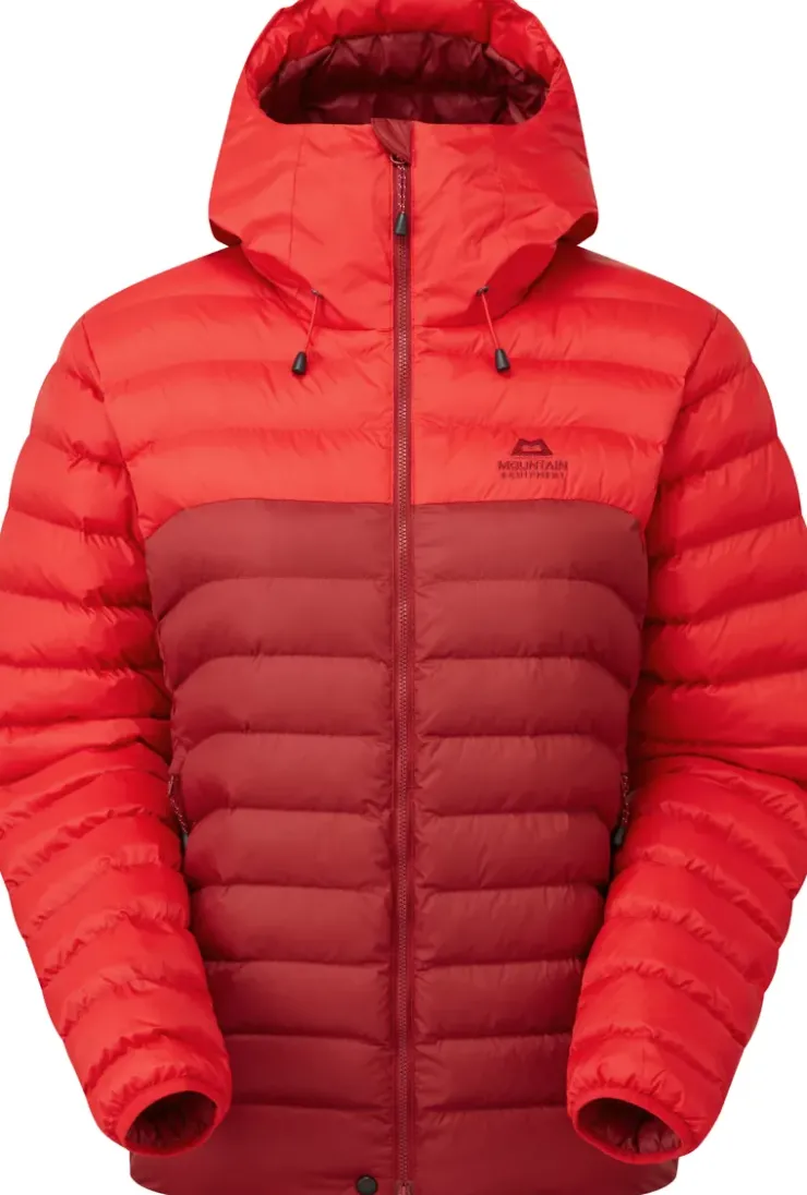 Insulated Jackets-Mountain Equipment Womens Superflux Jacket - Chili Red-Merlot