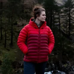 Insulated Jackets-Mountain Equipment Womens Superflux Jacket - Chili Red-Merlot