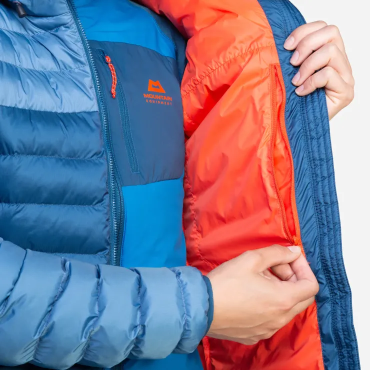 Insulated Jackets-Mountain Equipment Womens Superflux Jacket - Comos-Porcelain Lining
