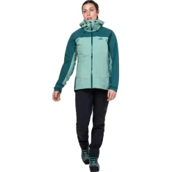 Waterproof Jackets-Mountain Equipment Womens Tacul Jacket - Lichen-DeepTeal