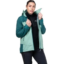 Waterproof Jackets-Mountain Equipment Womens Tacul Jacket - Lichen-DeepTeal