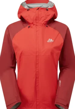 Waterproof Jackets-Mountain Equipment Womens Zeno Jacket - Chili Red-Merlot