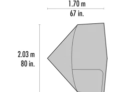Extensions & Canopies-MSR Gear Shed for Elixir and Hubba Tents - Gray