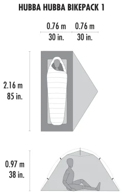 Backpacking & Lightweight Tents-MSR Hubba Hubba Bikepack 1 Tent