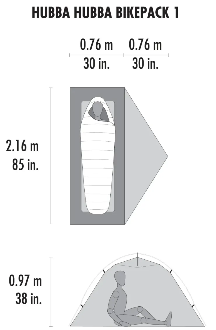 Backpacking & Lightweight Tents-MSR Hubba Hubba Bikepack 1 Tent