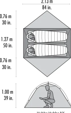 Backpacking & Lightweight Tents-MSR Hubba Hubba NX Tent - Gray