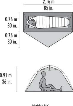 Backpacking & Lightweight Tents-MSR Hubba NX Tent - Gray